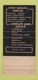 Matchbook Cover - Fourth National Bank Tulsa OK 1955 30 Strike