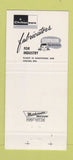 Matchbook Cover - Aluminum Chilton Ware girlie Clinton Manitowoc WI 30 Strike