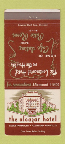 Matchbook Cover - Alcazar Hotel Cleveland Heights OH 30 Strike