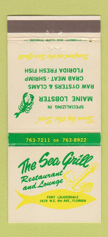 Matchbook Cover - Sea Grill Restaurant Fort Lauderdale FL 30 Strike