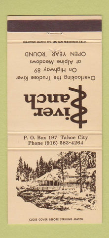 Matchbook Cover - River Ranch Tahoe City CA 30 Strike