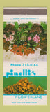 Matchbook Cover - Pinelli's Flowers San Francisco CA 30 Strike