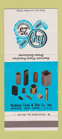 Matchbook Cover - Hudson Tool and Die Newark NJ 1965 30 Strike