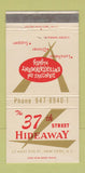 Matchbook Cover - 37th Street Hideaway New York City 30 Strike