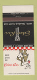 Matchbook Cover - Eden Roc Hotel Miami Beach FL 30 Strike