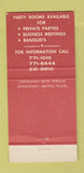 Matchbook Cover - Pat Joyce Tavern Cleveland OH 30 Strike
