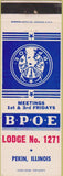 Matchbook Cover - Matchbook Cover Elks Club Pekin IL