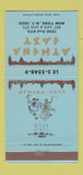 Matchbook Cover - Athena East Restaurant New York City 30 Strike