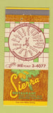 Matchbook Cover - Sierra Restaurant Bellflower CA 30 Strike