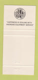 Matchbook Cover - Andrews Eqiupment Service Spokane WA 30 Strike