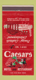 Matchbook Cover - Caesars Motel Restaurant Inglewood CA 30 Strike