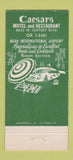 Matchbook Cover - Caesars Motel Restaurant Inglewood CA 30 Strike