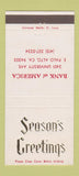 Matchbook Cover - Bank of American East Palo Alto CA Christmas 30 Strike