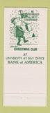 Matchbook Cover - Bank of American East Palo Alto CA Christmas 30 Strike