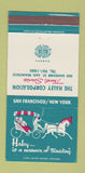 Matchbook Cover - Haley Corporation Travel Service San Francisco CA 30 Strike