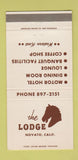 Matchbook Cover - The Lodge Novato CA 30 Strike