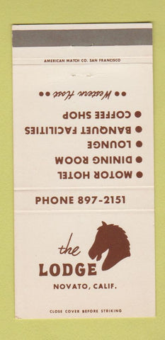 Matchbook Cover - The Lodge Novato CA 30 Strike