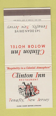 Matchbook Cover - Clinton Inn Tenafly NJ 30 Strike