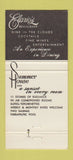 Matchbook Cover - Summer House Inn La Jolla CA 30 Strike