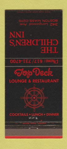 Matchbook Cover - The Children's Inn Boston MA 30 Strike