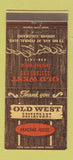 Matchbook Cover - Old West Restaurant Pancakes Denver Colorado 30 Strike