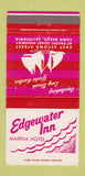 Matchbook Cover - Edgewater Inn Marina Hotel Long Beach CA 30 Strike