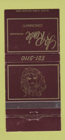 Matchbook Cover - LA Ronde Restaurant Cincinnati OH 30 Strike
