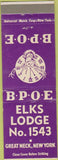 Matchbook Cover - Matchbook Cover Elks Club Great Neck NY
