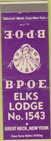 Matchbook Cover - Matchbook Cover Elks Club Great Neck NY