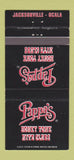 Matchbook Cover - Pappa's Honky Tonk Jacksonville Ocala FL 30 Strike
