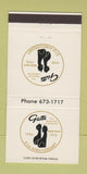 Matchbook Cover - Gatti Restaurant 1976 Miami Beach FL black cats 30 Strike