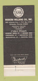 Matchbook Cover - Modern Tanks  Welding Orlando FL 30 Strike