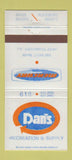 Matchbook Cover - Dan's Recreation Supply boats West Frankfort IL WEAR 30 Strike