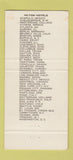 Matchbook Cover - Presidents' Walk Hotel Hilton Chicago IL WEAR 30 Strike