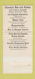 Matchbook Cover - Sheshire Inn Lodge St Louis MO WEAR 30 Strike