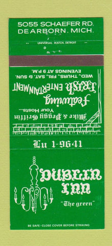 Matchbook Cover - Dublin Inn Dearborn MI 30 Strike