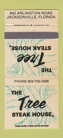 Matchbook Cover - Tree Steak House Jacksonville FL 30 Strike