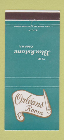 Matchbook Cover - Orleans Room Blackstone Hotel Omaha NE 30 Strike