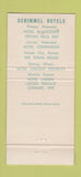 Matchbook Cover - Orleans Room Blackstone Hotel Omaha NE 30 Strike