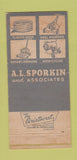 Matchbook Cover - AL Sporkin Chicago IL Mowers hose 30 Strike