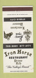 Matchbook Cover - Iron Horse Restaurant Studio City CA 30 Strike