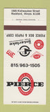 Matchbook Cover - Pierce Box and Paper Rockford IL 30 Strike