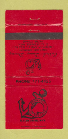 Matchbook Cover - Brownie's on the Lake St Clair Shores MI WEAR 30 Strike