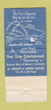 Matchbook Cover - Gino's Surf Restaurant Mount Clemens MI 30 Strike
