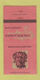 Matchbook Cover - Courtlandts Restaurant Houston TX  30 Strike