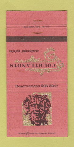 Matchbook Cover - Courtlandts Restaurant Houston TX  30 Strike