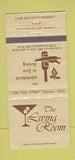 Matchbook Cover - The Living Room Warren OH Youngstown  30 Strike
