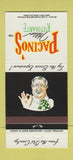 Matchbook Cover - Pacino's Italian Restaurant Kissimmee FL 30 Strike