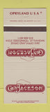 Matchbook Cover - Gen Jackson Nashville TN Opryland WEAR 30 Strike
