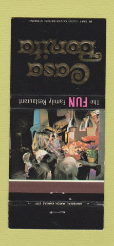 Matchbook Cover - Casa Bonita Mexican CHAIN Denver Tulsa Dallas 30 Strike